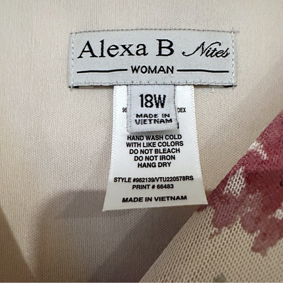 Alexa B Nites Floral Sleeveless Dress size 18W - Picture 8 of 9
